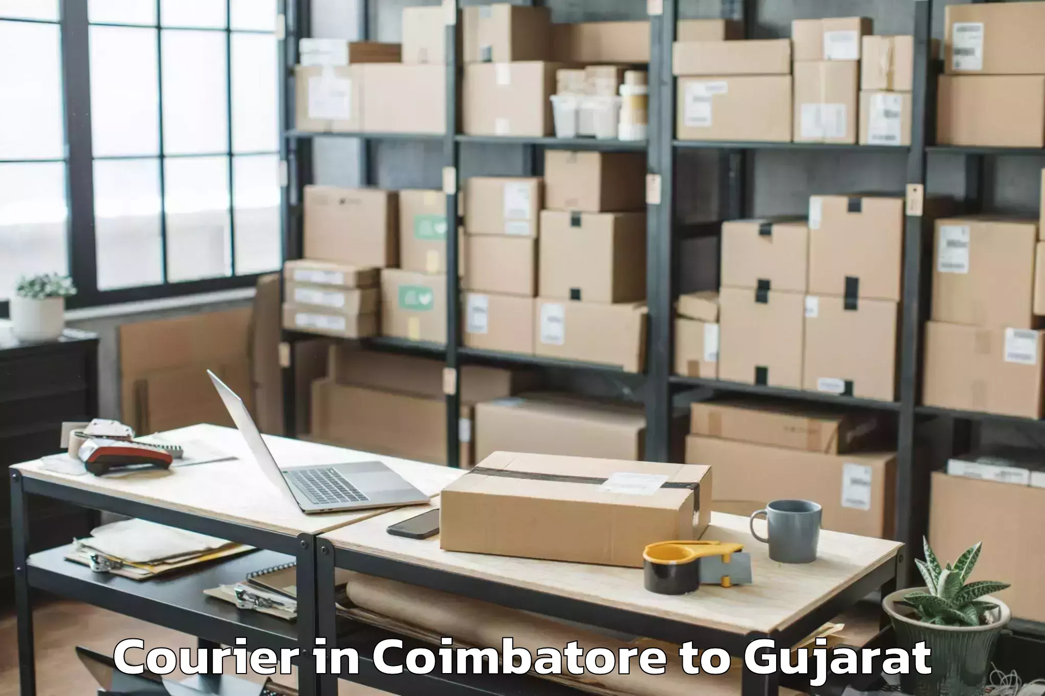 Leading Coimbatore to Santrampur Courier Provider